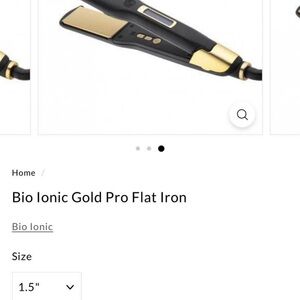 Bio Ionic Gold Pro Flat Iron - Black and Gold